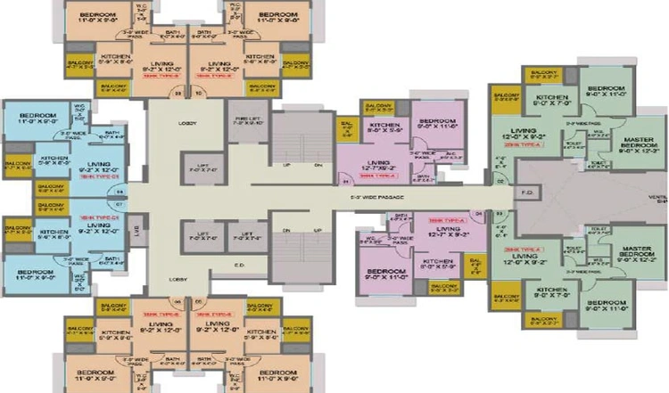 Floor Plan of Arihant Sports City in Taloja, Navi Mumbai - Image 140025