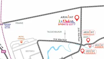 Location of Arihant Sports City - Image 140024