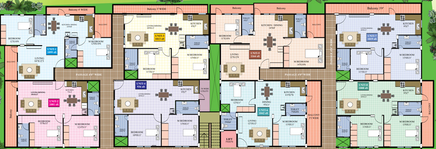 Floor Plan of Shashwathi Residency in Gottigere, Bangalore - Image 140167