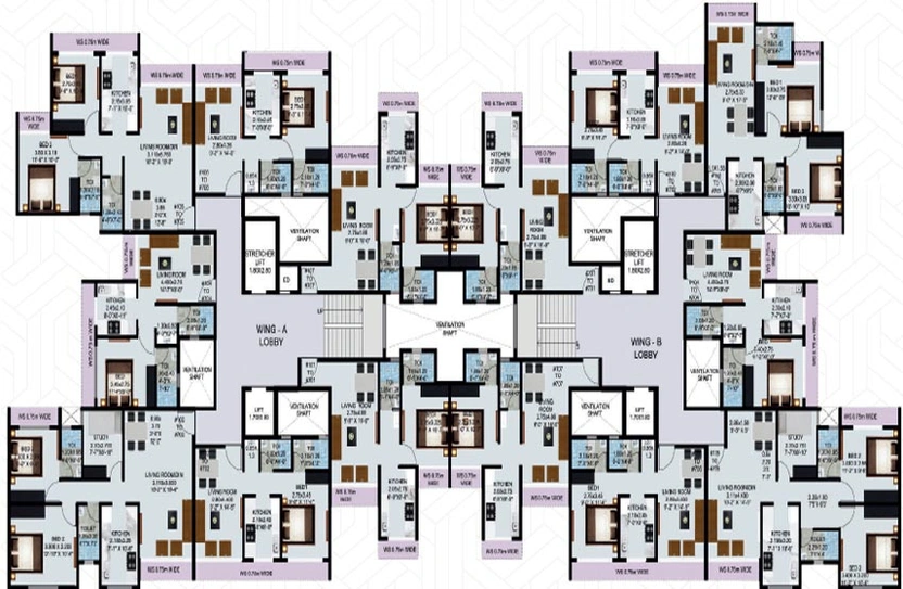 Floor Plan of Kamal Orchid Castle in Panvel, Navi Mumbai - Image 140296