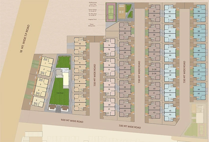 Master Plan of Kamdhenu Serenity Villa in Ankhol, Vadodara - Image 93346