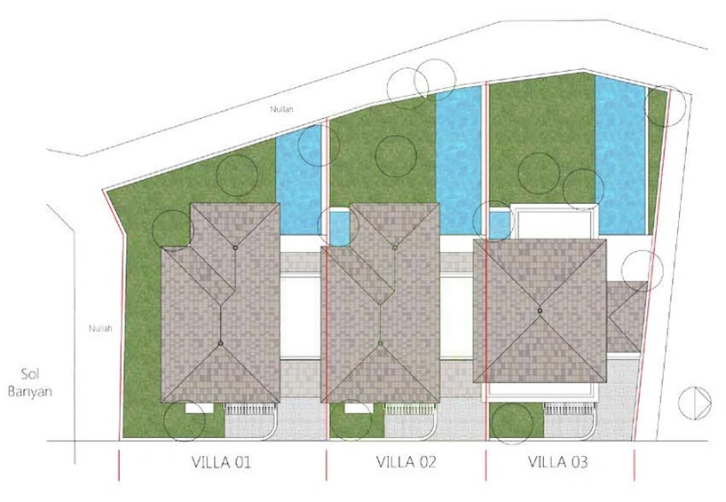 Master Plan of Sun Sol Banyan Villa in Candolim, Goa - Image 140376