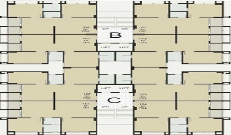 Floor Plan of Arham Florance in Sanand, Ahmedabad - Image 140427
