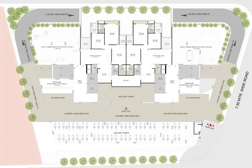 Master Plan of Komal Luxuria in Paldi, Ahmedabad - Image 93264