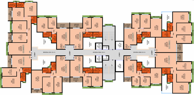 Floor Plan of Qualcon Riddhi Siddhi in Panvel, Navi Mumbai - Image 142547