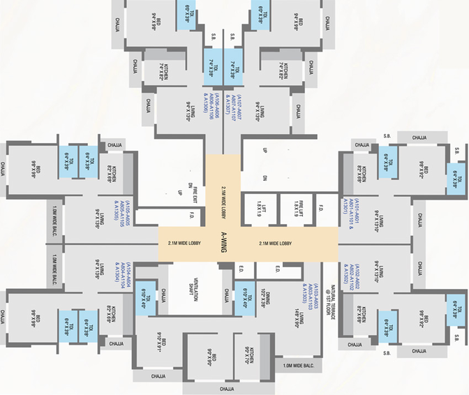 Floor Plan of Shiv Shree Angan in Ulwe, Navi Mumbai - Image 142317