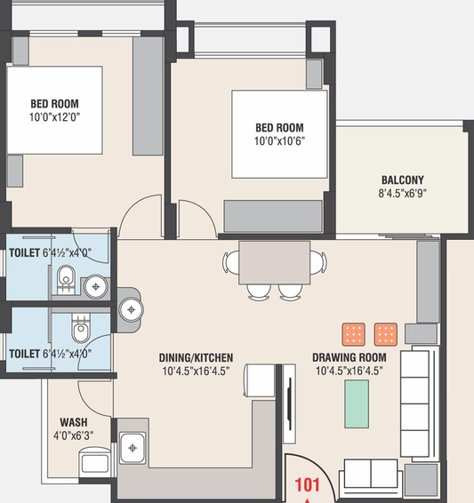 2 BHK Flat in Kaival Grand Riviera in Paldi, Ahmedabad - Image 664145