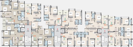 Floor Plan of Kaival Grand Riviera in Paldi, Ahmedabad - Image 93324