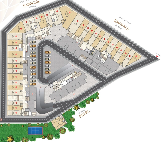 Master Plan of Mitkar Jewel of Panvel in Panvel, Navi Mumbai - Image 142343