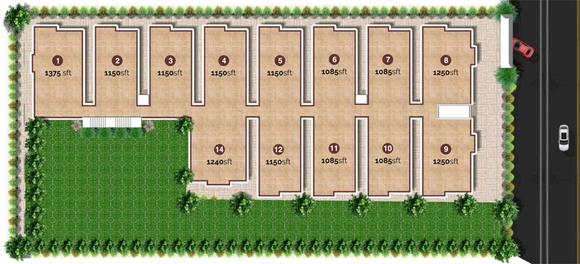 Master Plan of Aadyas Vidhatri in Bowrampet, Hyderabad - Image 142355