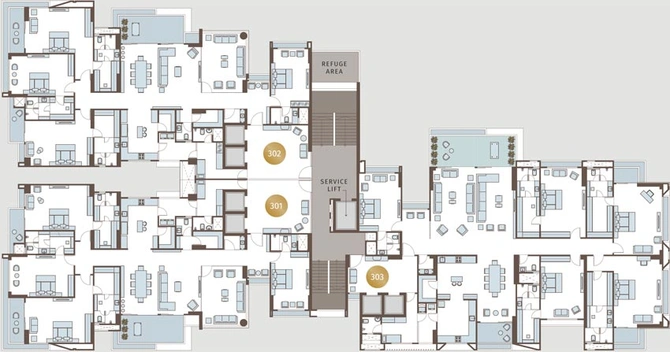 Floor Plan of Ratnaakar Eternity in Ambli, Ahmedabad - Image 93517