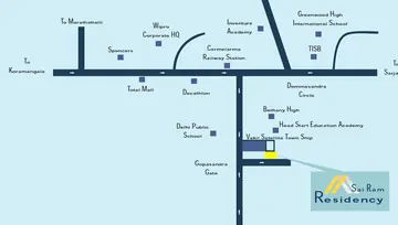Location of SR Sai Ram Residency - Image 142404