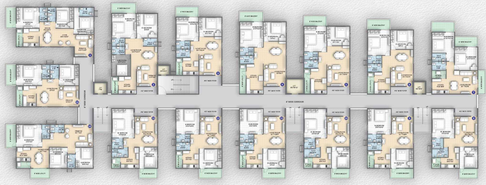 Floor Plan of Cluster Grove Chidhvilasam in Ghatkesar, Hyderabad - Image 142414