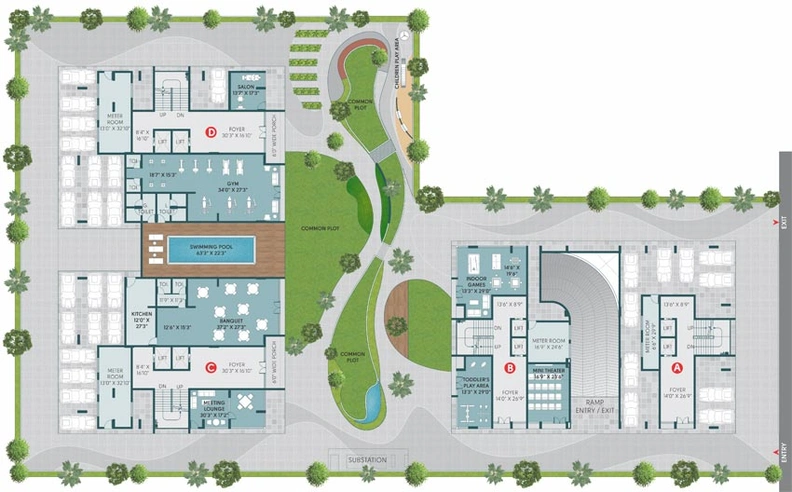 Master Plan of Dream Vianna in Thaltej, Ahmedabad - Image 93335