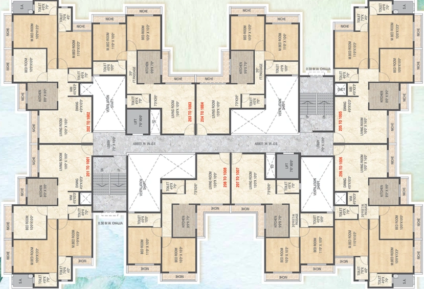 Floor Plan of Sai Namah in Panvel, Navi Mumbai - Image 142614