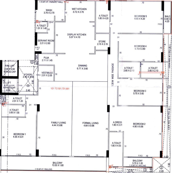 5 BHK Flat in Anamaya in Thaltej, Ahmedabad - Image 668088