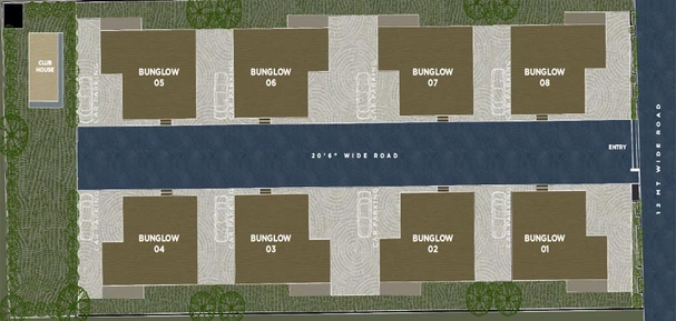 Master Plan of Seebaat The Eight Bunglows in Sarkhej, Ahmedabad - Image 142754