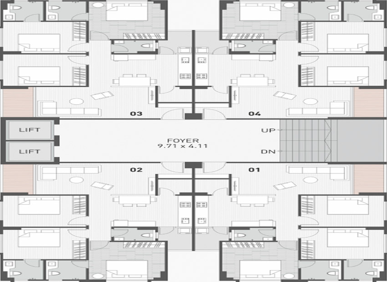 Floor Plan of Silver Coin in Paldi, Ahmedabad - Image 142841