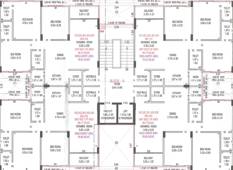 Floor Plan of Saturns Shyam Parisar in Isanpur, Ahmedabad - Image 142862