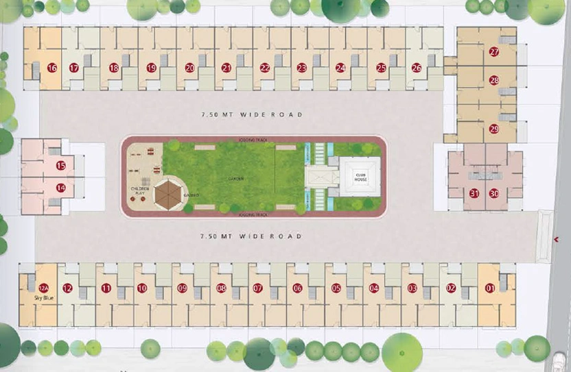 Master Plan of Shree Ram Homes in Nana Chiloda, Ahmedabad - Image 142942
