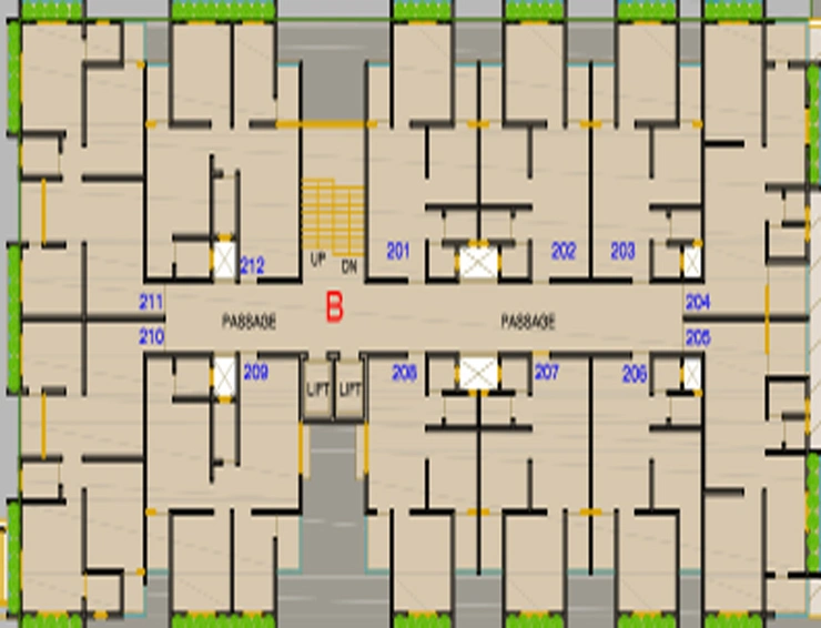 Floor Plan of Shree Prayosha Residency in Vinzol, Ahmedabad - Image 142949