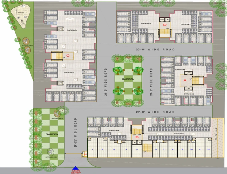 Master Plan of Shree Prayosha Residency in Vinzol, Ahmedabad - Image 142950