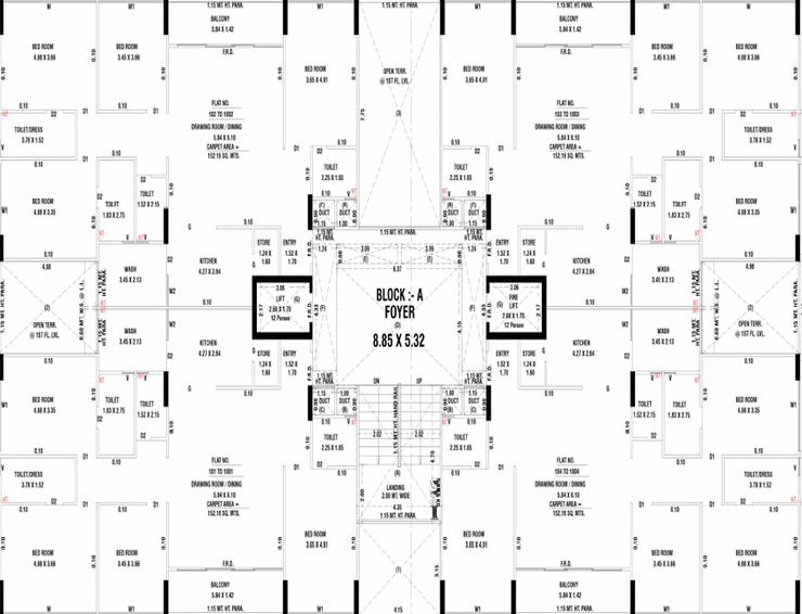 Floor Plan of Shivam Shivay Lavish in Nikol, Ahmedabad - Image 142964