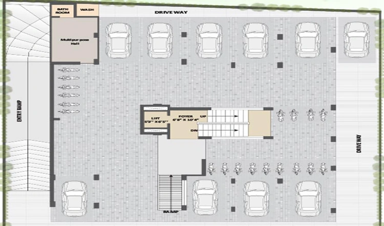 Master Plan of Aarinston Satyam Apartment in Naranpura, Ahmedabad - Image 142982