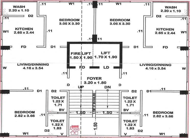 Floor Plan of Swastik Satsang Heights in Ghuma, Ahmedabad - Image 142991