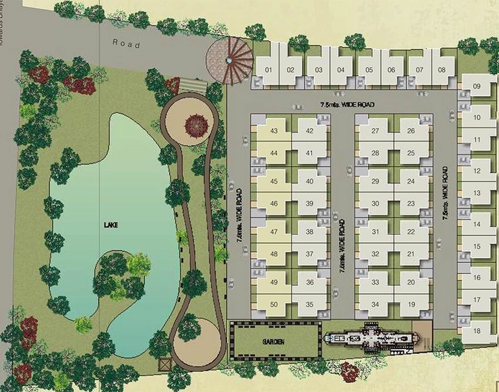 Master Plan of Monareeca Monalisa Lakewood in Bhayli Road, Vadodara - Image 93552