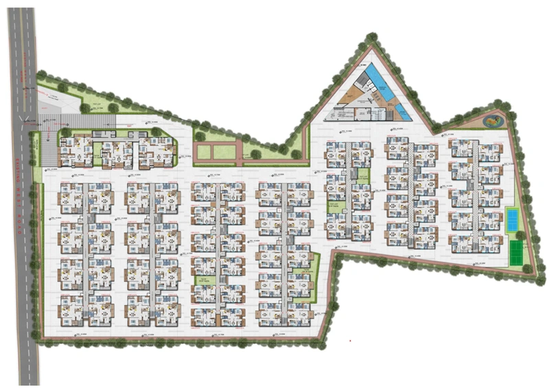 Master Plan of Gruhitha Lavender Sky in Kollur, Hyderabad - Image 143115