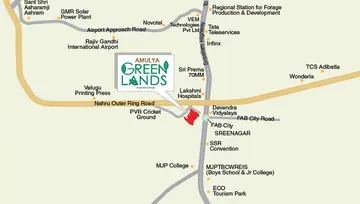 Location of Kamala Amulya Green Lands - Image 143169