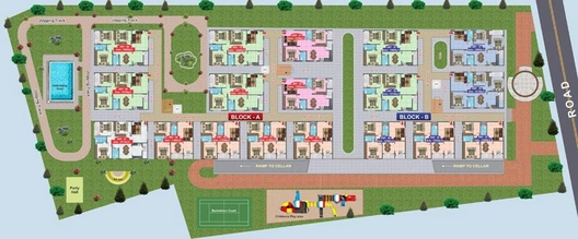 Master Plan of MSR Gangothri Residency in Krishnarajapuram, Bangalore - Image 143179