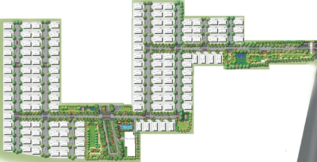 Master Plan of Raghuram ACS Prime Villas in Mokila, Hyderabad - Image 143188