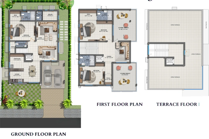 3 BHK House/Villa in Advait Villas in Medachal, Hyderabad - Image 807903