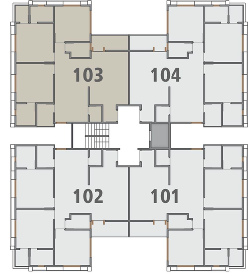 Floor Plan of Seasons Prime in Vasna Bhayli Main Road, Vadodara - Image 93993