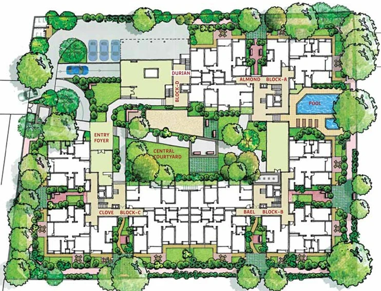 Master Plan of Spectra Raintree in Lingarajapuram, Bangalore - Image 143346