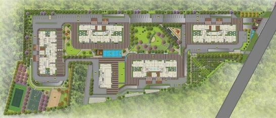 Master Plan of Vaishnavi Gardenia in Jalahalli, Bangalore - Image 143369
