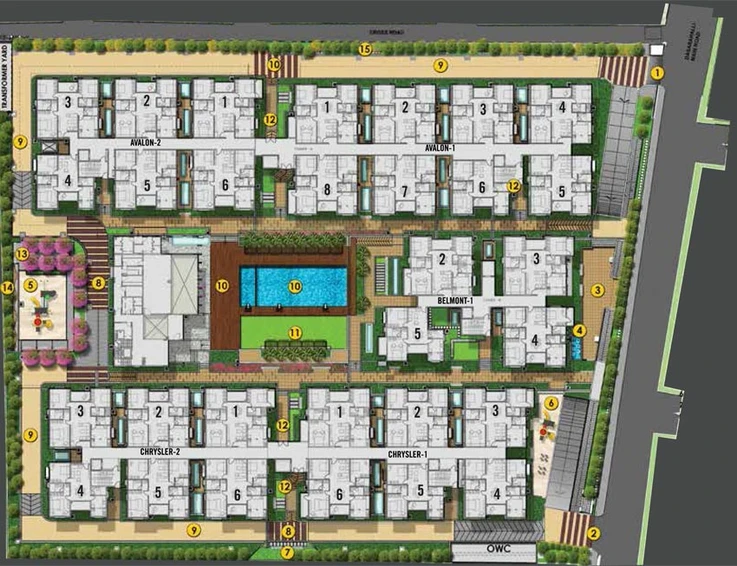 Master Plan of Vaishnavi North 24 in Hebbal, Bangalore - Image 143379