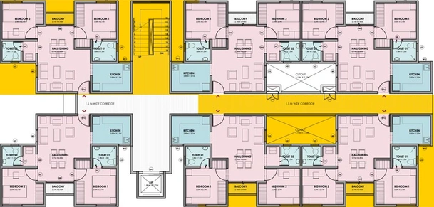 Floor Plan of VBHC Palmhaven in Kengeri, Bangalore - Image 143434