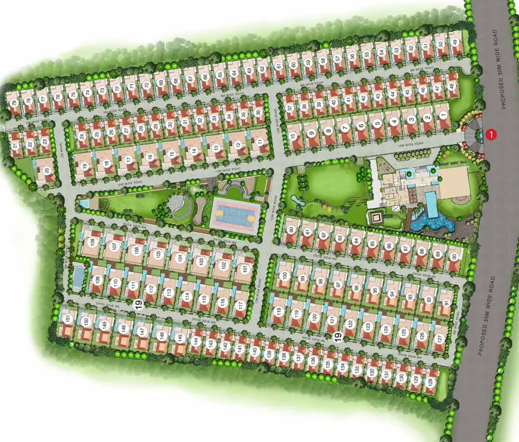Master Plan of Mantri Euphoria in Narsingi, Hyderabad - Image 143448