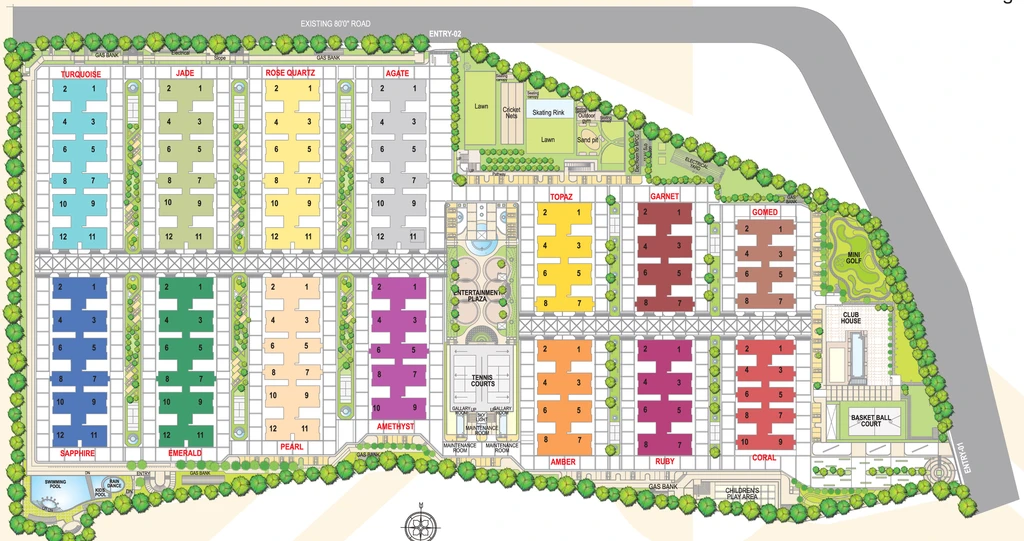 Master Plan of My Home Jewel in Miyapur, Hyderabad - Image 143455