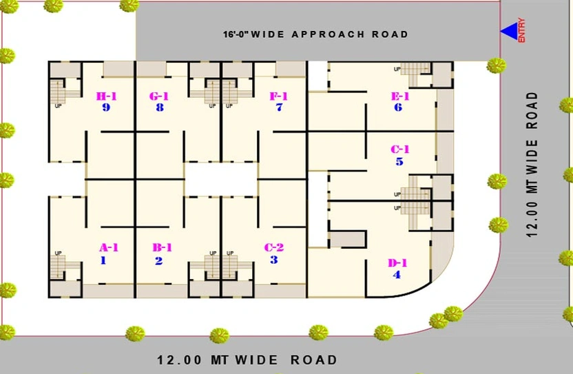 Master Plan of Rainbow 9 in Lambha, Ahmedabad - Image 143475