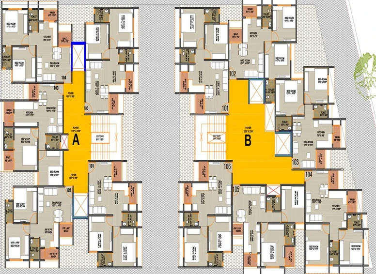 Floor Plan of Panna And Sons Pearl 78 in Ranip, Ahmedabad - Image 143492