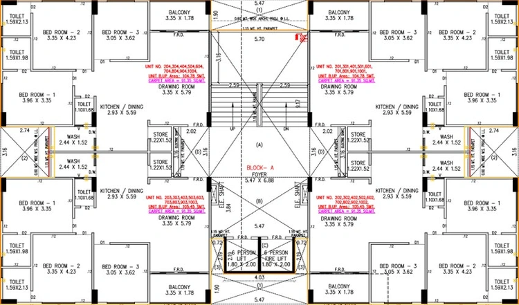Floor Plan of Rudra Keshav Skyline in Chandkheda, Ahmedabad - Image 143558