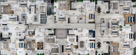 Floor Plan of Parth Crown in Mansarovar, Jaipur - Image 143616