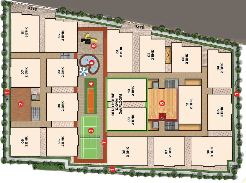 Master Plan of Nestcon Chintala Residency in Alwal, Hyderabad - Image 143661