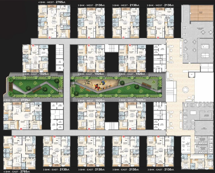 Floor Plan of Sikhara One in Attapur, Hyderabad - Image 143686