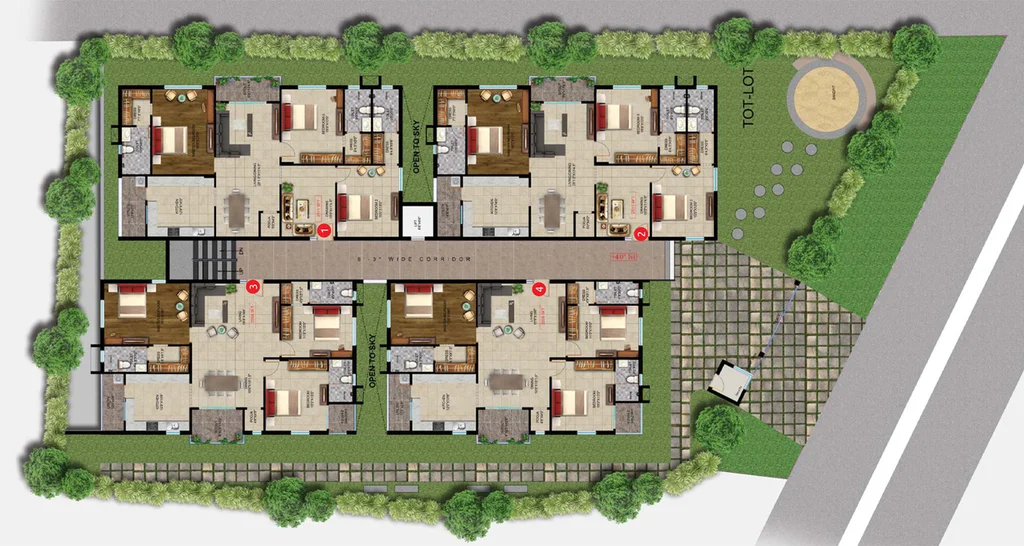 Master Plan of Sikhara Pride in Ameenpur, Hyderabad - Image 143697