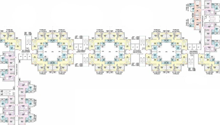 Floor Plan of VBHC Palmhaven 2 in Kengeri, Bangalore - Image 143719